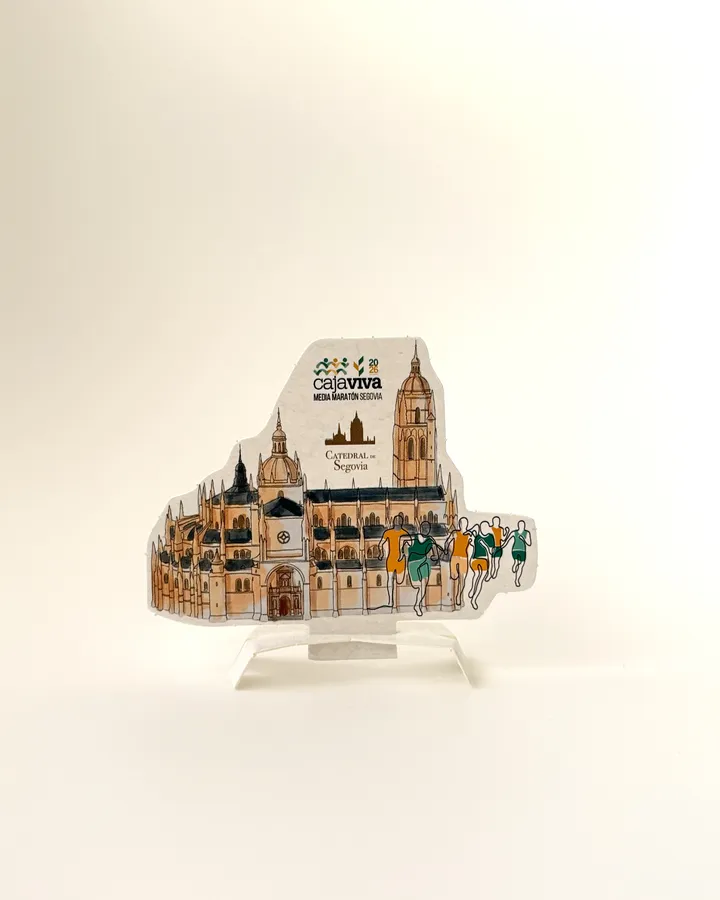 GUIMONS personalizado de la Media Maratón de Segovia montado